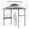 GOPLUS Grillpavillon, Grill Pavillon Doppeldach mit 2 Produktbild-Vorschau 5