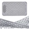 Šedá koupelnová rohož z PVC, 69 × 36 cm, s přísavkami, Náhled obrázku produktu 6