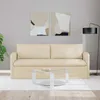 vidaXL Sofa Creme 196 x 82 x 85 cm Stoff Produktbild-Vorschau 3