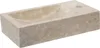 Differnz Handwaschbecken Hura L 40 x 22 cm Marmor creme mit Produktbild-Vorschau 1