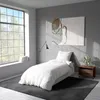 4 teilig Bettwäsche 135x200 cm Streifen gestreift weiß Produktbild-Vorschau 3