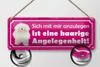 Blechschild Spruch 27x10cm Hund eine haarige Angelegenheit Produktbild-Vorschau 2