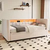 OKWISH Lit Gigogne 90x190 cm - Convertible avec Rangement Voir les images du produit 1