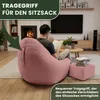Dreamroots Bean Bag, Puff 90x90x100 cm, pouf con Anteprima dell’immagine prodotto 4