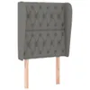 vidaXL Kopfteil mit Ohren Dunkelgrau 83x23x118/128 cm Stoff Produktbild-Vorschau 3