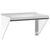 Wandregal 50x30x31 cm Silbern Edelstahl Produktbild-Vorschau 1
