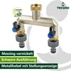 tecuro 2-Wege Verteilerstück 3/4 Zoll (DN 15) mit Produktbild-Vorschau 2