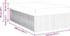 vidaXL Bettrahmen Hellgrau 120 x 200 cm Stoff Produktbild-Vorschau 8