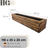 HolzGarden Pflanzkübel Holz Rechteckig 118x25x25 cm Produktbild-Vorschau 3