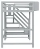 Flieks Etagenbett 90x200cm mit Led, Kinderbett mit Treppe Produktbild-Vorschau 7