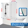 Pannello doccia Ikodm 120x140 cm, paravento pieghevole per Anteprima dell’immagine prodotto 2