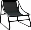 A black lounge chair on a white background. Produktbild-Vorschau
