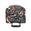 A rolling suitcase with a graffiti-style print. Produktbild-Vorschau