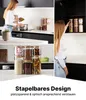 lot de 6 bocaux réutilisables en verre borosilicaté avec Voir les images du produit 6