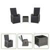 The Living Store 3-tlg. Bistro-Set mit Auflagen Poly Rattan Produktbild-Vorschau 8