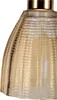 A close-up view of a gold-colored glass lampshade with a ribbed texture. Anteprima dell’immagine prodotto