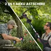 Akku Astschere 2-in-1 Set mit 2M Teleskopstange bis 40mm Produktbild-Vorschau 8
