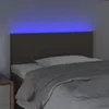 vidaXL LED Kopfteil Taupe 80x5x78/88 cm Stoff - LED Produktbild-Vorschau 4