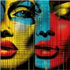 Küchenrückwand Spritzschutz Glas mit Motiv Pop Art Produktbild-Vorschau 3