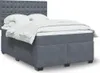 vidaXL Postel Boxspring s matrací Dark Grey 160x200 cm Náhled obrázku produktu 2