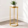 DanDiBo Blumenhocker Metall Gold Rund 60 cm Blumenständer Produktbild-Vorschau 1