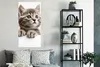 MuchoWow® Poster Katze - Grau - Tiere 60x120 cm - Produktbild-Vorschau 4