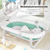 Baby Badewanne Faltbar mit Thermometer und Kissen Produktbild-Vorschau 3