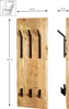 HAKU Wandgarderobe akazie, schwarz - Massivholz, Metall, Produktbild-Vorschau 2