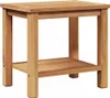 Table basse marron 50 X 35 X 45 Cm Teck massif Lumarko ! Voir les images du produit 1