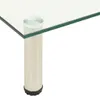 vidaXL TV-Tisch 60x35x17 cm Transparentes Hartglas Produktbild-Vorschau 3