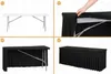 Stretch Tischhusse 185x78 cm - Schwarz - Elastische Produktbild-Vorschau 7