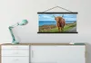 MuchoWow® Textilposter Schottisches Hochlandrind - Wasser - Produktbild-Vorschau 3
