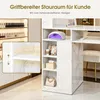 Manikürtisch mit 4 Schubladen, 2 Regalen, 5 Ablagen & 1 Produktbild-Vorschau 8