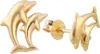Ohrstecker Ohrring 10x7mm Delfin-Pärchen matt-glänzend 9Kt Produktbild-Vorschau 3