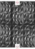 A 3D geometric wall panel with a dark gray textured surface. Anteprima dell’immagine prodotto