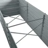 Metall Blumenbeet Hochbeet 240x80x77 cm Grau Pflanzbeet Produktbild-Vorschau 4