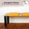 Klemmkissen Sitzkissen 1 Leiste 35cm Klemmtiefe Kunstleder Produktbild-Vorschau 6