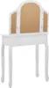 vidaXL Toaletní stolek s taburetem bílý 65x36x128 cm Náhled obrázku produktu 5