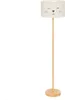 A floor lamp with a cat face design on the shade, standing on a white background. Náhľad obrázku produktu