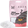 A bag of Mersjo Silica Cat Litter with a pile of the product in front of it, and a cartoon cat illustration on the bag. Náhľad obrázku produktu