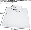 Přikrývka 135x200 zimní přikrývka + polštář 50x70 Teplé a Náhled obrázku produktu 4