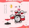 Batteria COSTWAY con tastiera e sgabello, batteria jazz con Anteprima dell’immagine prodotto 6