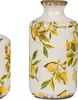 formano Deko Vase Vintage Lemon | Blumenvase mit Zitronen Produktbild-Vorschau 1