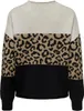 ONLY Leopardenmuster Pullover mit Rundhals im Colorblock Produktbild-Vorschau 7