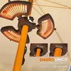 Terasový ohřívač – elektrický sálavý ohřívač – 2400 W – 3 Náhled obrázku produktu 4