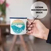 Trendation - Taucher Grafik Emaille Tasse Geschenk für Produktbild-Vorschau 2