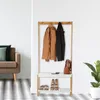 relaxdays Věšák na kabáty hnědé dřevo 4 háčky 70,5 x 150,0 Náhled obrázku produktu 2