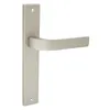 A single door handle with a backplate, shown against a white background. Produktbild-Vorschau