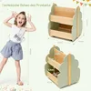 COSTWAY Libreria per bambini su rotelle, 2 livelli Scaffale Anteprima dell’immagine prodotto 5
