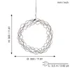 Dekoracja wianek z oświetleniem Led CURLY 30 cm Podgląd zdjęcia produktu 10